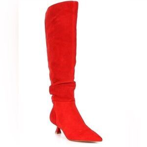 Gianni BiniRyder Suede Slouchy Kitten Heel Tall Boots size 5.5